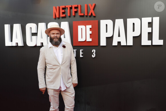 Darko Peric lors de la première de "La Casa De Papel - Saison 3" à Madrid, le 11 juillet 2019.