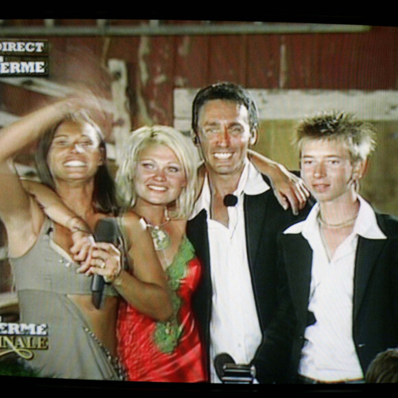 Archives - Nathalie Marquay, Jordy, Joanna Roziak et Daniel Ducruet - Jordy remporte la 2e édition de "La Ferme Célébrités". Le 28 juin 2005.