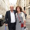 Fabienne Servan-Schreiber et son mari Henri Weber - Fête de la nouvelle année juive 5779 ( le roch hachana ) donnée par Marek Halter chez lui à Paris le 16 septembre 2018. © Erez Lichtfeld/Bestimage