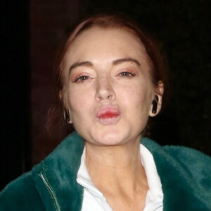 Exclusif - Lindsay Lohan à la sortie de l'hôtel The Mercer à New York, le 23 octobre 2019