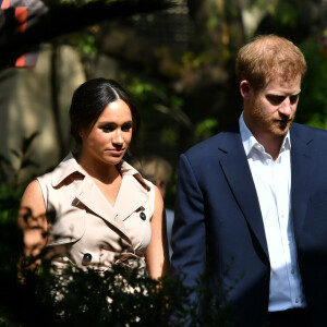 Le prince Harry, duc de Sussex, et Meghan Markle, duchesse de Sussex, se rendent à la réception des industries créatives et des entreprises à Johannesburg, le 2 octobre 2019.