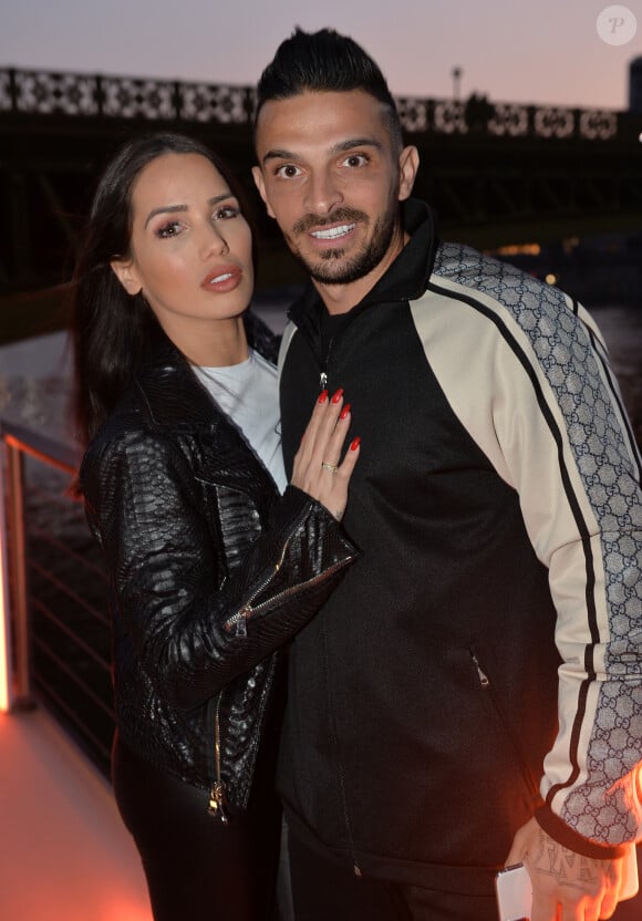 Exclusif - Julien Tanti et sa compagne Manon Marsault - Soirée du 9ème anniversaire du site en ligne "AliExpress.com" (filiale d'Alibaba) à Paris le 28 mars 2019. © Veeren/Bestimage