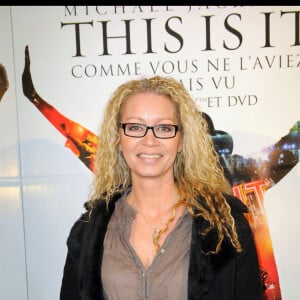Raphaëlle Ricci - Soirée pour le lancement du DVD de Michael Jackson, "This is It", au Grand Rex à Paris le 26 février 2010