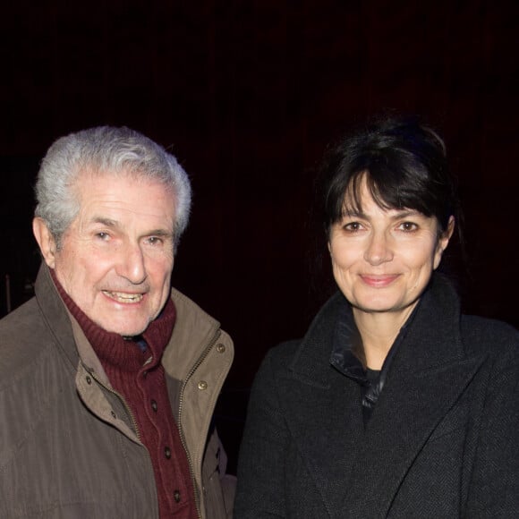 Claude Lelouch et sa compagne Valérie Perrin lors de la représentation du spectacle "Alex Lutz" à l'Olympia à Paris, le 8 février 2018. © Guirec Coadic/Bestimage 08/02/2018 - Paris