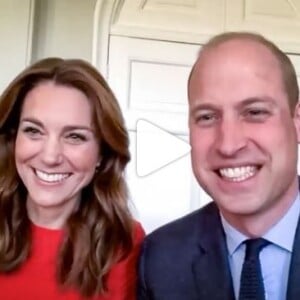 La duchesse Catherine de Cambridge et le prince William en appel visio le 8 mai 2020 pour commémorer les 75 ans de la Libération.