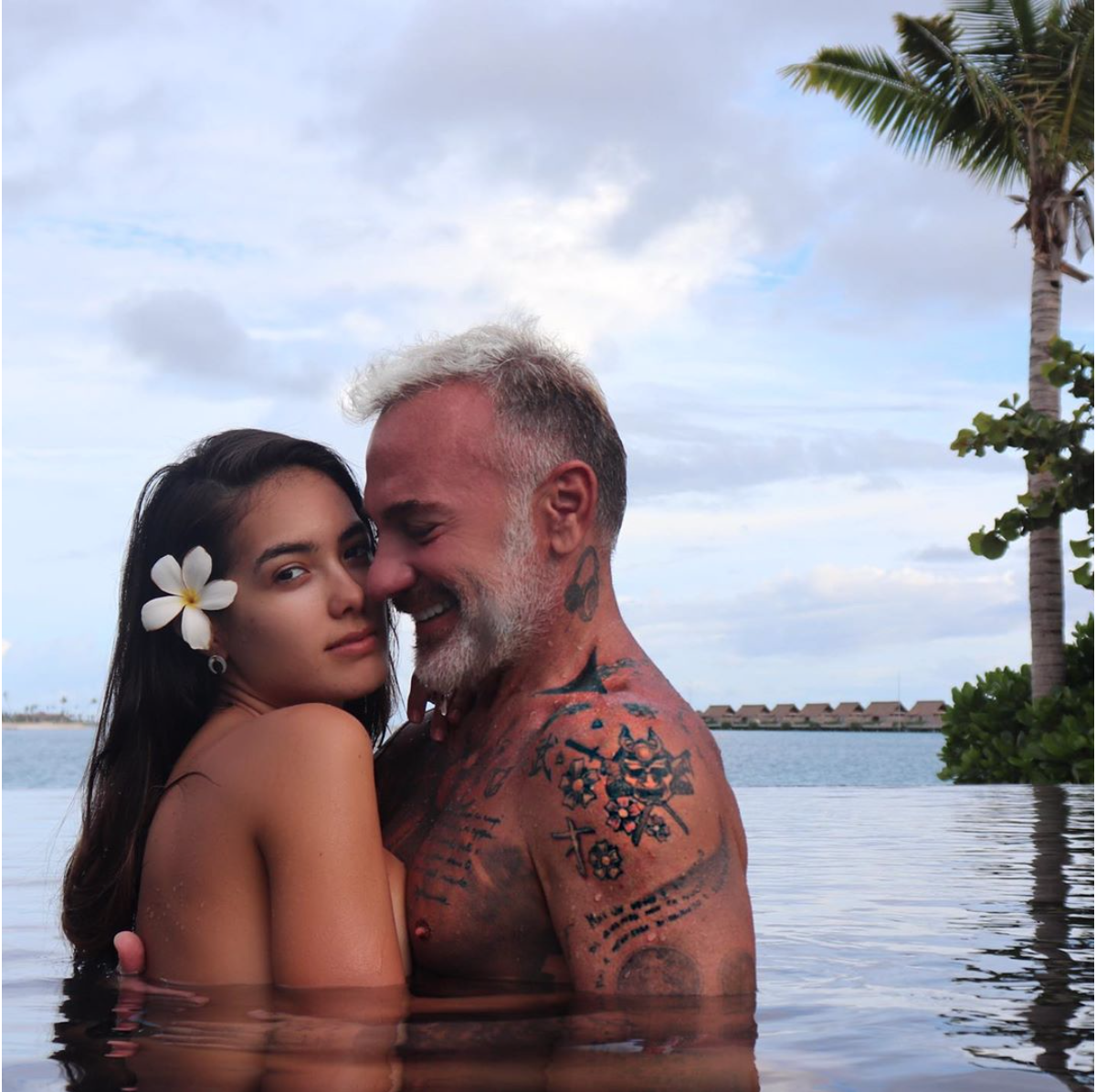 Photo Gianluca Vacchi Et Sa Compagne Sharon Fonseca Décembre 2019