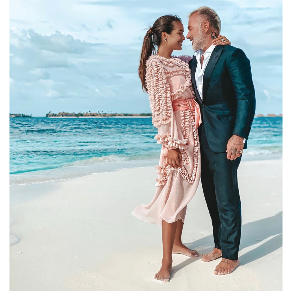 Photo Gianluca Vacchi Et Sa Compagne Sharon Fonseca Janvier 2020