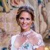 La princesse Madeleine de Suède au dîner de la cérémonie des Prix Nobel à Stockholm le 11 décembre 2019.