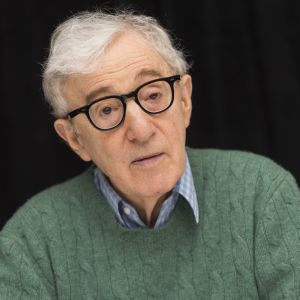 Woody Allen - Conférence de presse avec les acteurs du film "Wonder Wheel" à New York. Le 14 octobre 2017.