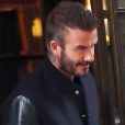 Exclusif - David Beckham arrive à Milan et va déjeuner chez Giacomo le 14 janvier 2020.