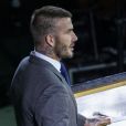 David Beckham fait un discours lors de la réunion sur le 13ème anniversaire de l'adoption de la Convention relative aux droits de l'enfant au siège de l'ONU à New York, le 20 novembre 2019.