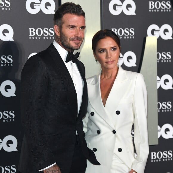 David Beckham, Victoria Beckham - Photocall de la soirée "GQ Men of the Year" Awards à Londres le 3 septembre 2019.