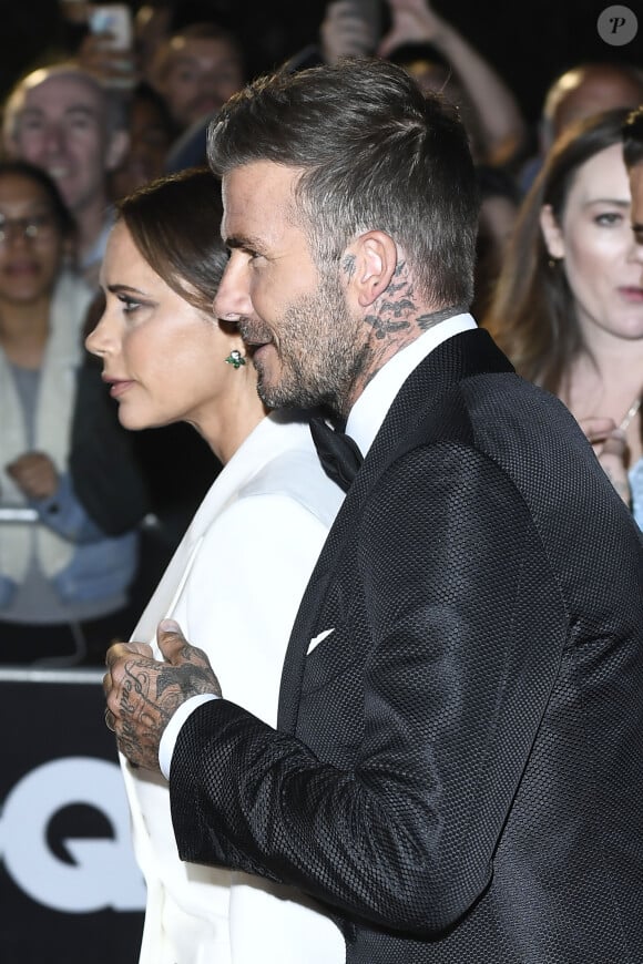 Victoria Beckham et David Beckham - Soirée "GQ Men of the Year" Awards à Londres le 3 septembre 2019.