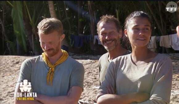 Régis, Eric et Inès dans l'épisode de "Koh-Lanta 2020" du 15 mai 2020, sur TF1