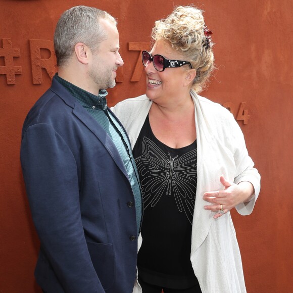 Marianne James et son compagnon Bertrand - Jour 10 - Les célébrités au village des Internationaux de Tennis de Roland Garros à Paris. Le 6 juin 2017 © Moreau-Jacovides / Bestimage