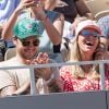 Jeff Panacloc et sa femme Charlotte de Hugo dans les tribunes lors des internationaux de tennis de Roland Garros à Paris, France, le 2 juin 2019. © Jacovides-Moreau/Bestimage