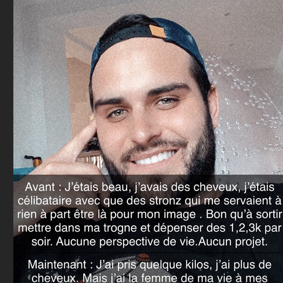 Nikola Lozina (Les Marseillais) s'explique sur sa prise de poids sur Instagram - 19 mai 2020