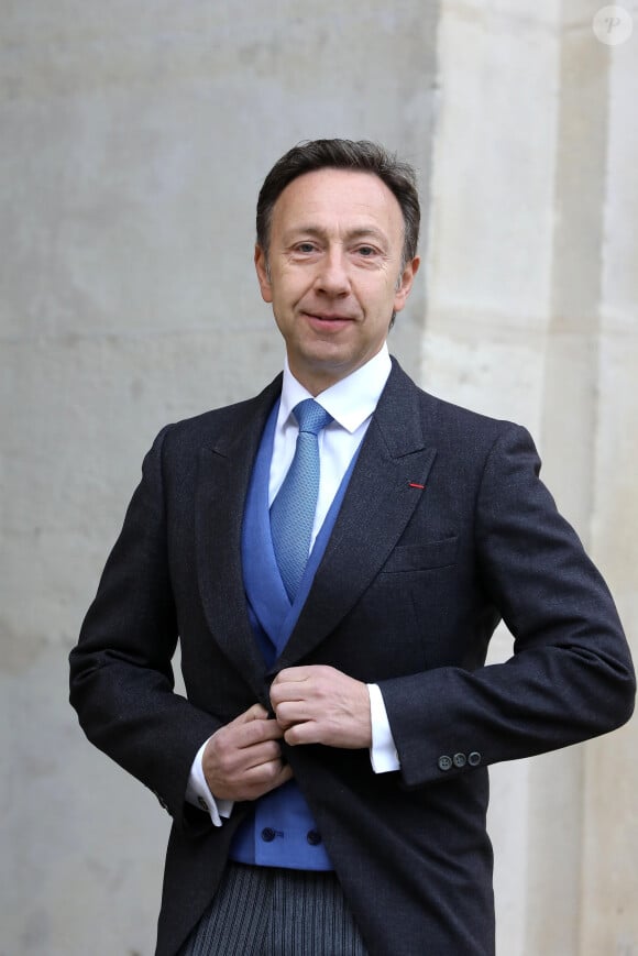 Stéphane Bern - Mariage du prince Jean-Christophe Napoléon et de la comtesse Olympia d'Arco-Zinneberg à la cathédrale Saint-Louis des Invalides à Paris le 19 octobre 2019. © Dominique Jacovides / Bestimage