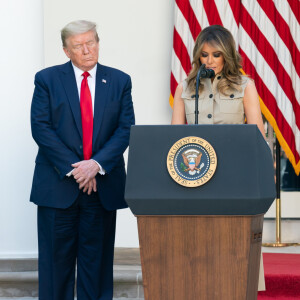 Melania Trump à la Maison Blanche. Washington, D.C., le 7 mai 2020.