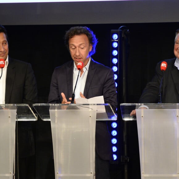 Laurent Gerra, Stéphane Bern et Jacques Pradel - Conférence de presse de rentrée du groupe RTL à Paris le 7 septembre 2016. © Coadic Guirec / Bestimage