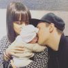 Alizée, Grégoire Lyonnet et leur fille Maggy sur Instagram. Le 1er janvier 2020.