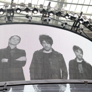 Nicola Sirkis et son groupe Indochine en concert au Stade France à Paris. Le 27 juin 2014