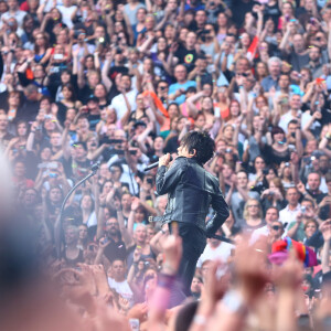 Nicola Sirkis et son groupe Indochine en concert au Stade France à Paris. Le 27 juin 2014