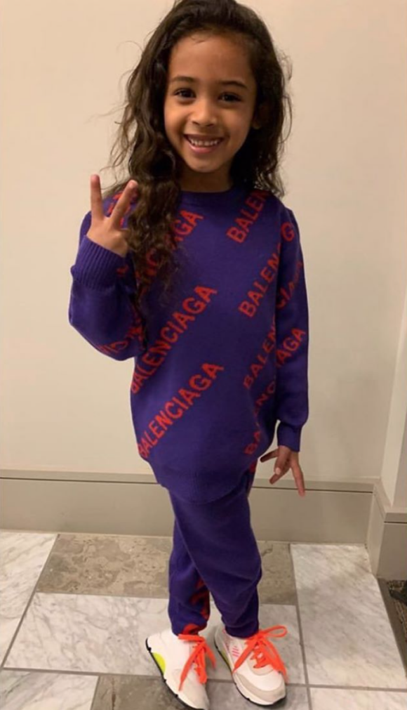 Royalty, la fille de Chris Brown. Février 2020.
