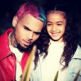 Chris Brown et sa fille Royalty. Février 2020.