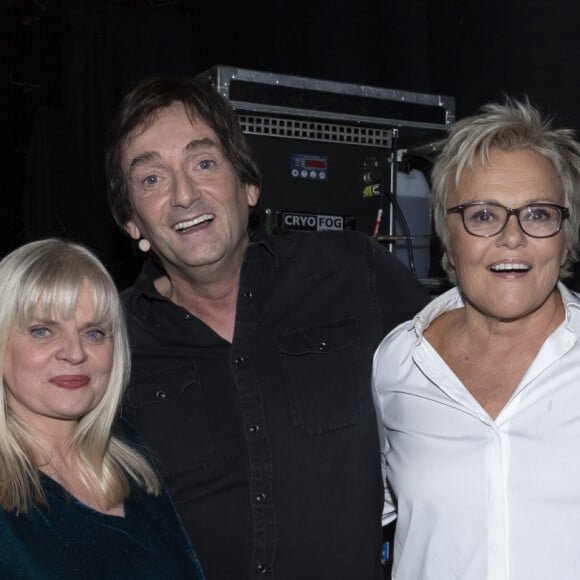 Exclusif - Isabelle Nanty, Pierre Palmade, Muriel Robin et Isabelle Mergault - Surprises - Backstage de l'enregistrement de l'émission "La Chanson secrète 5", qui sera diffusée le 11 janvier 2020 sur TF1, à Paris. Le 17 décembre 2019 © Gaffiot-Perusseau / Bestimage