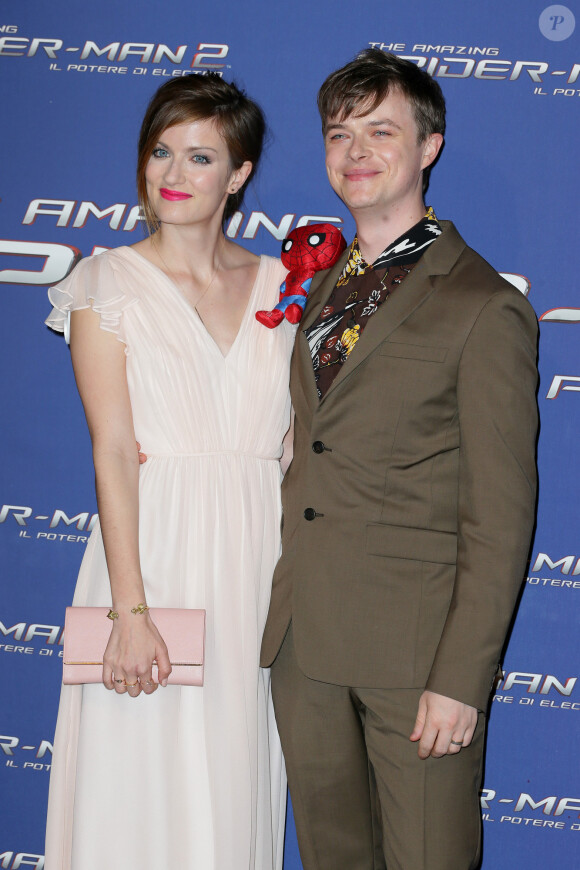 Anna Wood, Dane Dehaan - Première du film "The Amazing Spider-Man 2 : Le Destin d'un Héros" à Rome, le 14 avril 2014.