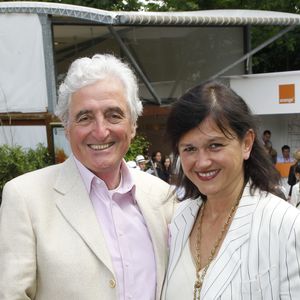 PEOPLE AU 14 EME JOUR DES INTERNATIONAUX DE FRANCE DE ROLAND GARROS - JEAN LOUP DABADIE ET SA FEMME VERONIQUE  PEOPLE AT ROLAND GARROS TENNIS FRENCH OPEN 09/06/201209/06/2012 - PARIS