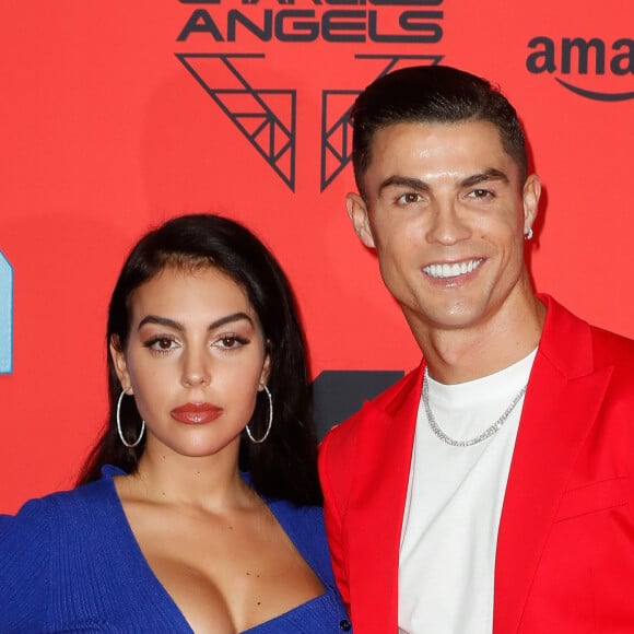 Cristiano Ronaldo et sa compagne Georgina Rodriguez à la soirée MTV European Music Awards 2019 (MTV EMA's) au FIBES Conference and Exhibition Centre à Séville en Espagne, le 3 novembre 2019