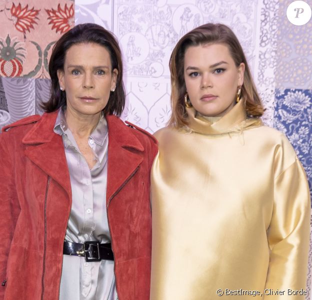 La princesse Stéphanie de Monaco et sa fille Camille Gottlieb lors du défilé de mode prêt-à-porter "Alter" automne-hiver 2020/2021 lors de la semaine de la mode à Paris, France, le 25 février 2020. © Olivier Borde/Bestimage