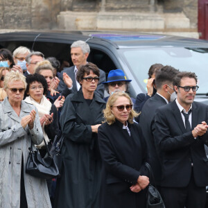 Muriel Robin - Hommage à Guy Bedos en l'église de Saint-Germain-des-Prés à Paris le 4 juin 2020.