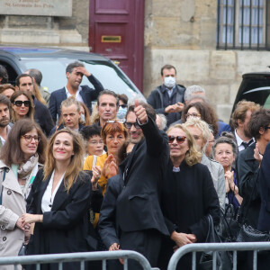 Muriel Robin - Hommage à Guy Bedos en l'église de Saint-Germain-des-Prés à Paris le 4 juin 2020.
