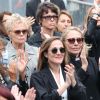 Muriel Robin, avec Anne Le Nen, Victoria Bedos et Joëlle Bercot - Hommage à Guy Bedos en l'église de Saint-Germain-des-Prés à Paris le 4 juin 2020.