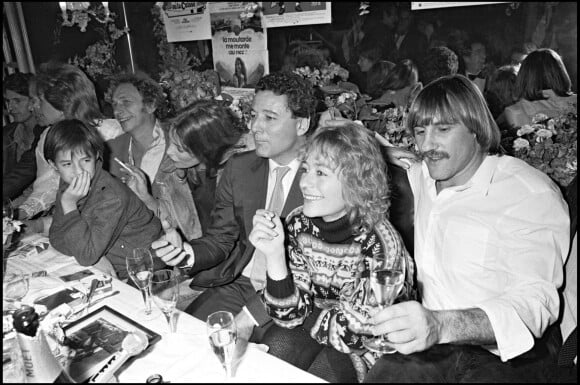 Pierre Richard, Charlotte Gainsbourg, Jane Birkin, Claude Zidi, Annie Girardot et Gérard Depardieu en 1981.