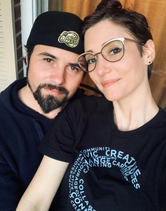 Chyler Leigh et son mari Nathan West sur Instagram. Le 26 mai 2020.