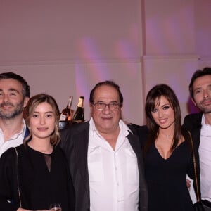 Exclusif - Patrick Puydebat, guest, Charlotte Marzo, Jean-Luc Azoulay, Elsa Esnoult, Sebastien Roch et Florence Mézard à l'after-party du deuxème jour de la 2ème édition du "Canneseries" à l'hôtel Martinez à Cannes, France, le 6 avril 2019. © Rachid Bellak/Bestimage