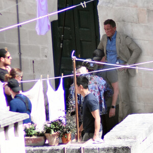 Daniel Craig est sur le tournage du nouveau James Bond "No Time To Die", l'équipe du film tourne des cascade en Italie, le 16 septembre 2019.