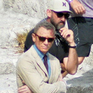 Daniel Craig, le visage ensanglanté, sur le tournage du nouveau James Bond "No Time to die" en Italie, le 11 septembre 2019.