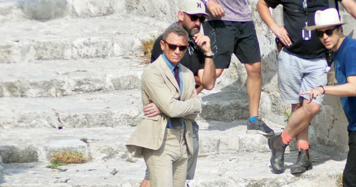 Ou Est Tourne James Bond En Italie Daniel Craig, le visage ensanglanté, sur le tournage du nouveau James