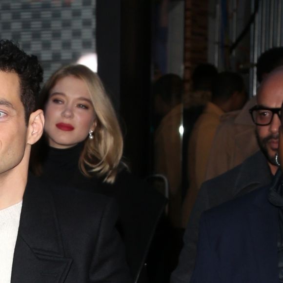 Rami Malek - Les acteurs du nouveau James Bond 'No Time To Die' arrivent dans les studios de l'émission 'Good Morning America' à New York, le 4 décembre 2019.