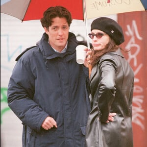 Julia Roberts et Hugh Grant sur le tournage du film Coup de foudre à Notting Hill.