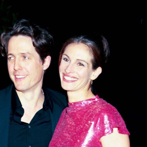 Julia Roberts et Hugh Grant à l'avant-première du film Coup de foudre à Notting Hill. Londres, le 28 avril 1999.