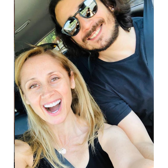 Lara Fabian en vacances en Sicile, avec son mari Gabriel. Le 21 juillet 2019.
