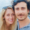 Lara Fabian en vacances en Sicile, avec son mari Gabriel. Le 2 août 2019.
