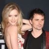 Elle Evans et son comapgnon Matt (Matthew) Bellamy - People au défilé Saint-Laurent à Hollywood le 10 février 2016.