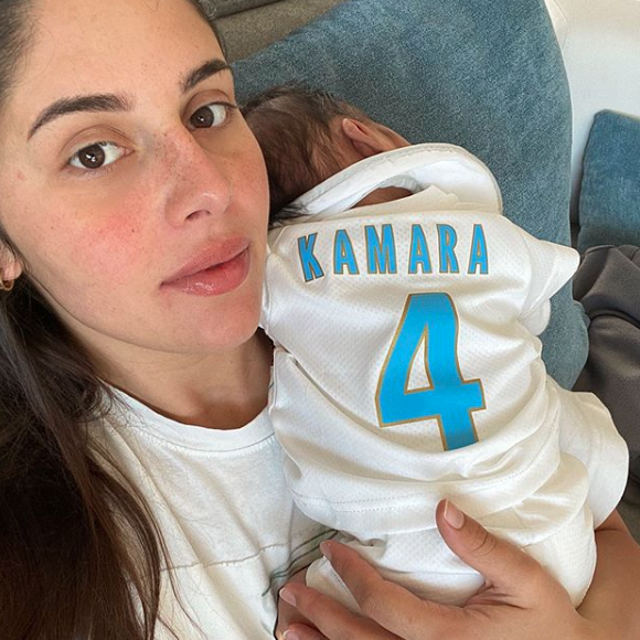 Coralie Porrovecchio et son fils Leeroy, né le 23 mai 2020. Photo publiée sur Instagram en juin 2020.